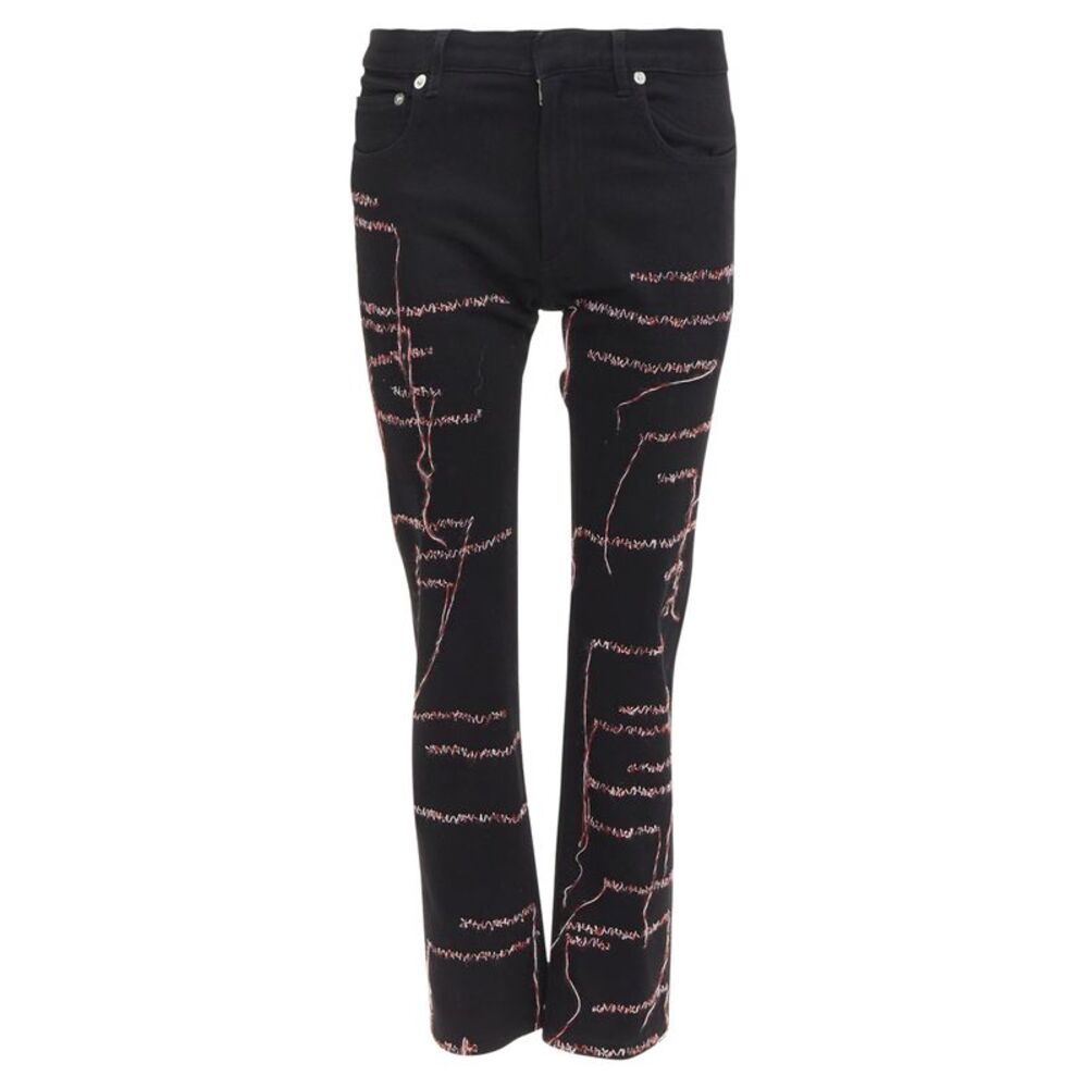 Dior Homme Stitch Cropped Jeans